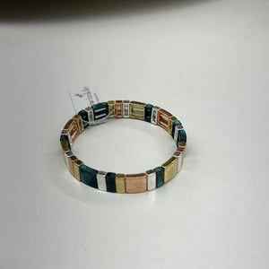 Patina Multi Tone Pattern Bracelet