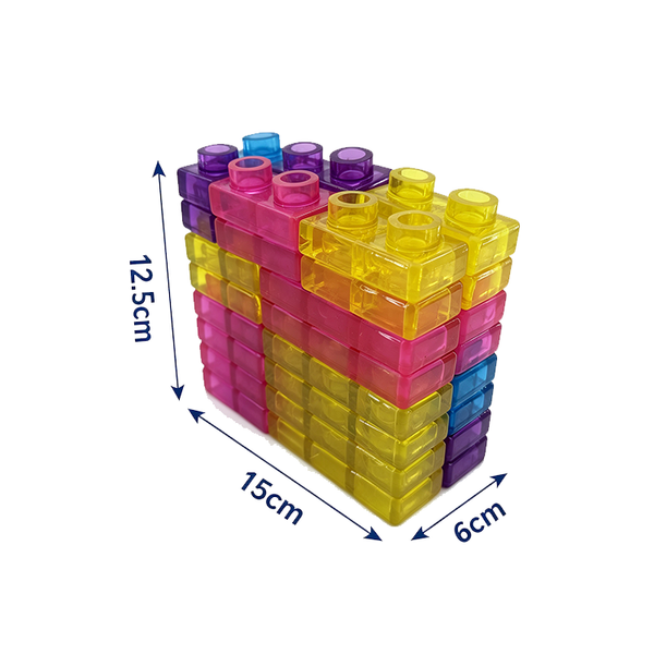 Fun Doh JUMBO Squish Blocks Building Sensory Toy - 40 piece