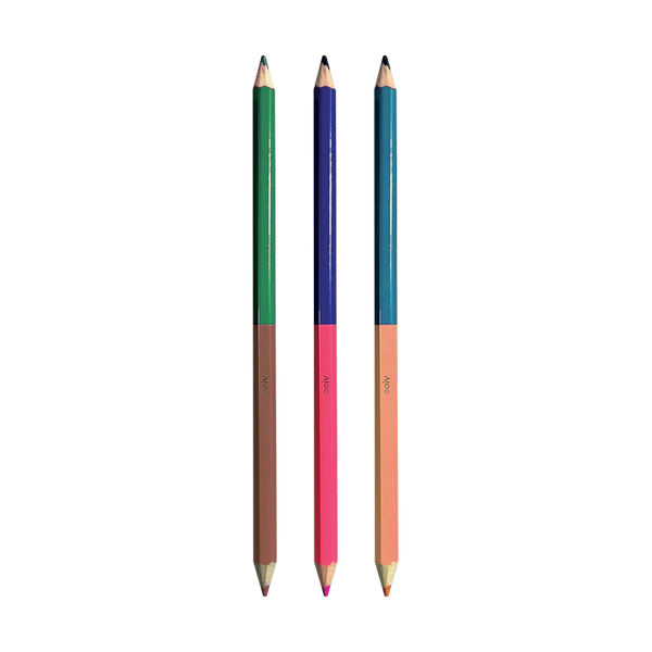 2 of a Kind Double-Ended Colored Pencils