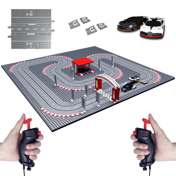 Turbo City Large Track w/ Bugatti Cars & Ramps