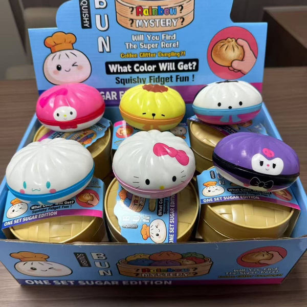 Sanrio Hello Kitty Kuromi Dumplings Squishy Squeeze Toy