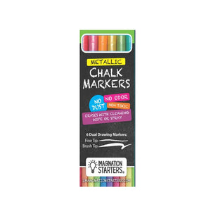 Dual Tip Chalk Markers - Metallic