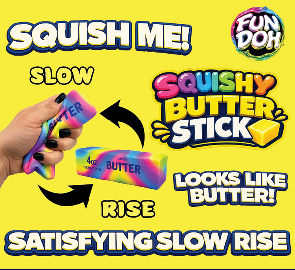 Fun Doh Rainbow Butter Slow Rise Squishy
