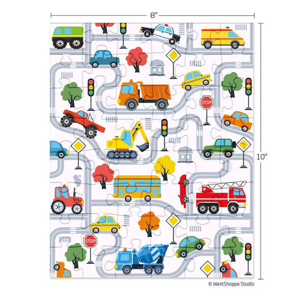 Trucks and Transportation 48 Puzzle Piece Snax