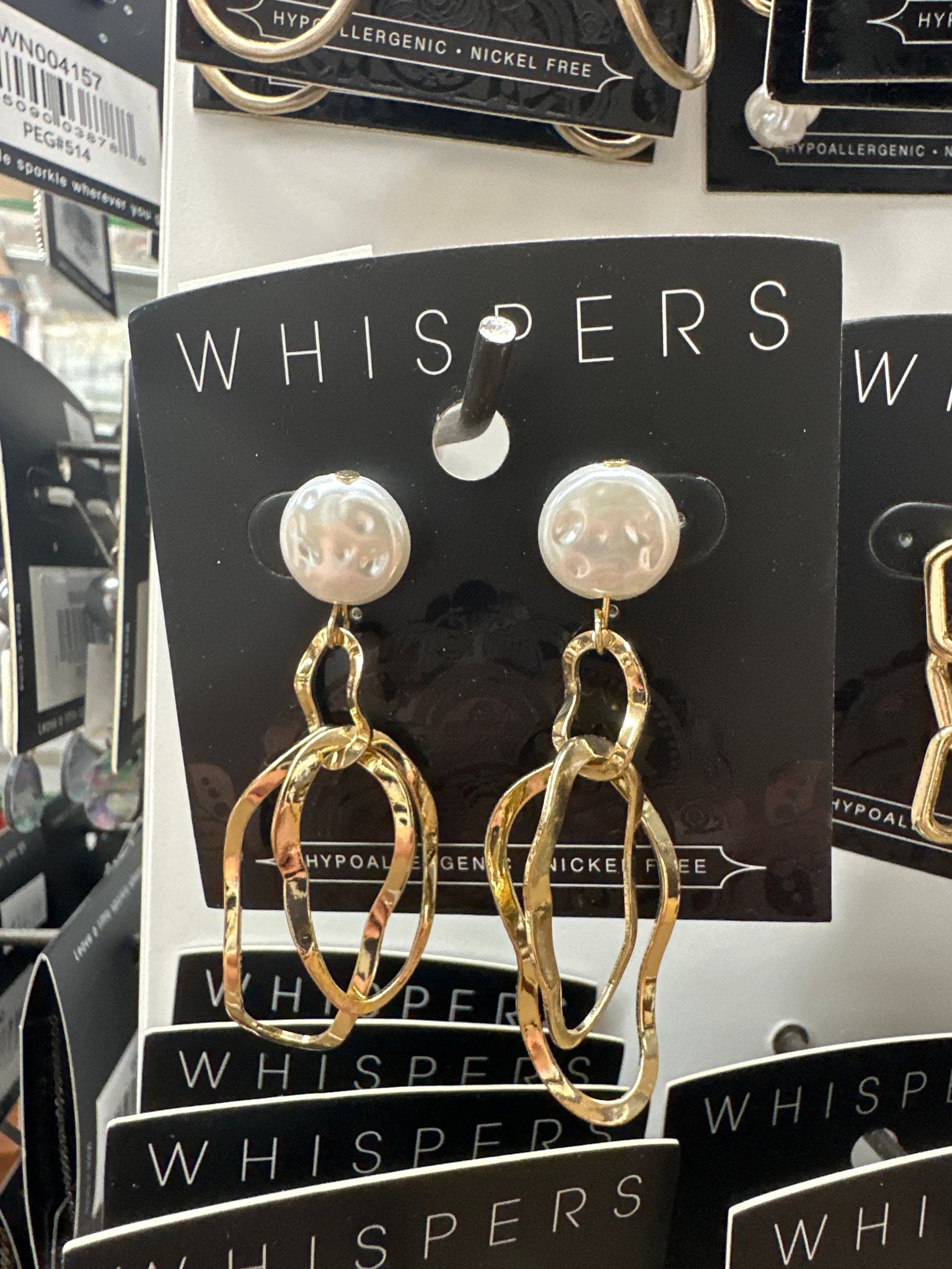 Whispers Pearl Waves Earrings