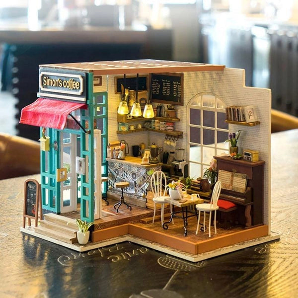 DIY Miniature House Kit: Simon's Coffee