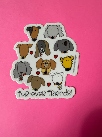 Fur-Ever Friends Sticker