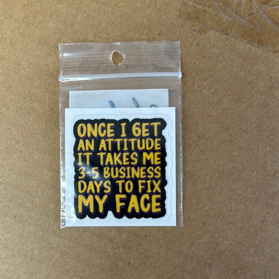 Fix My Face Sticker