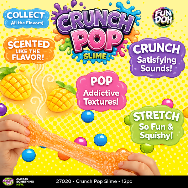 Fun Doh Crunch Pop Color Sensory Squishy Slime