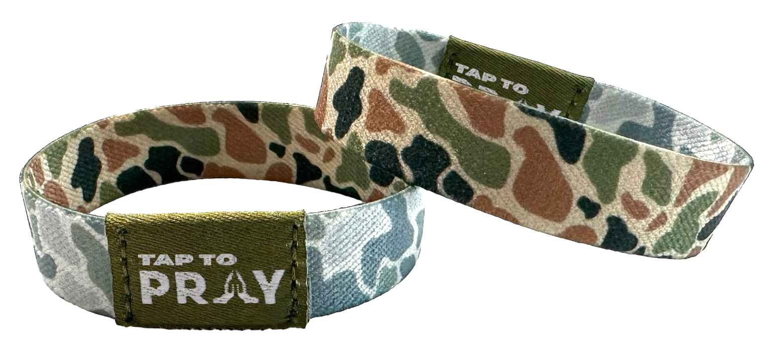 River Rock Camo Tap to Pray Wristband