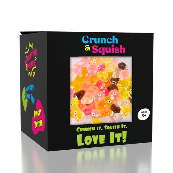 Crunch & Squish Candy Series Crunchy Squishy Stress Ball Fidget Toy - Assorted
