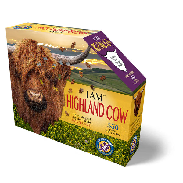 I Am Highland Cow Shaped Puzzle