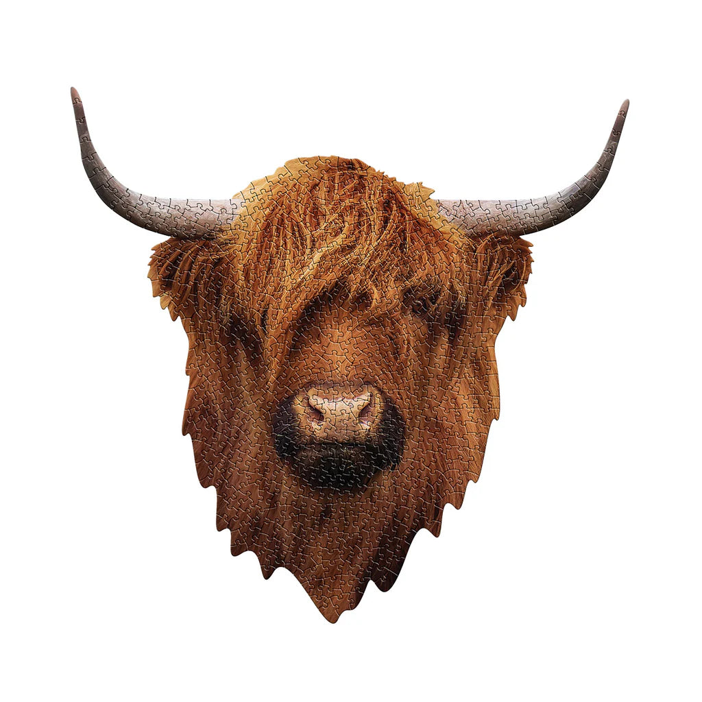 I Am Highland Cow Shaped Puzzle