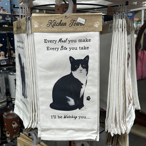 Every Bite You Take Kitchen Towel - Cat