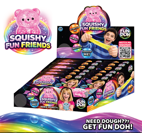 Fun Doh Squishy Gummy Fidget Toy - Assorted