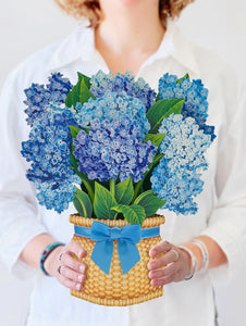 Nantucket Hydrangeas Pop-Up Flower Bouquet