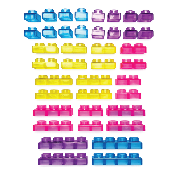 Fun Doh JUMBO Squish Blocks Building Sensory Toy - 40 piece