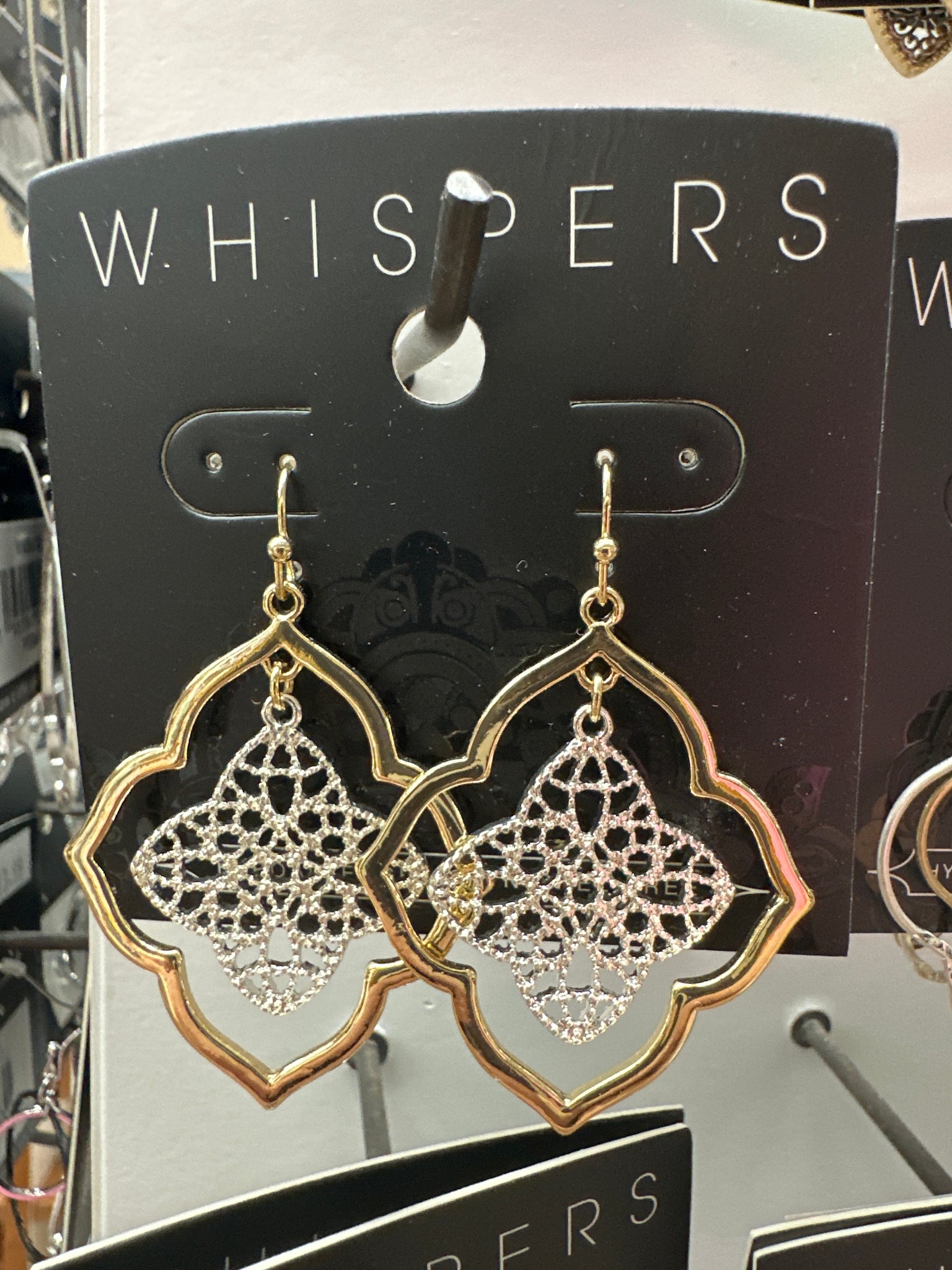 Whispers Dangle Pass Through Earrings