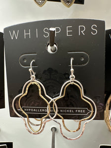 Whispers Slendid Mixed Metal Earrings