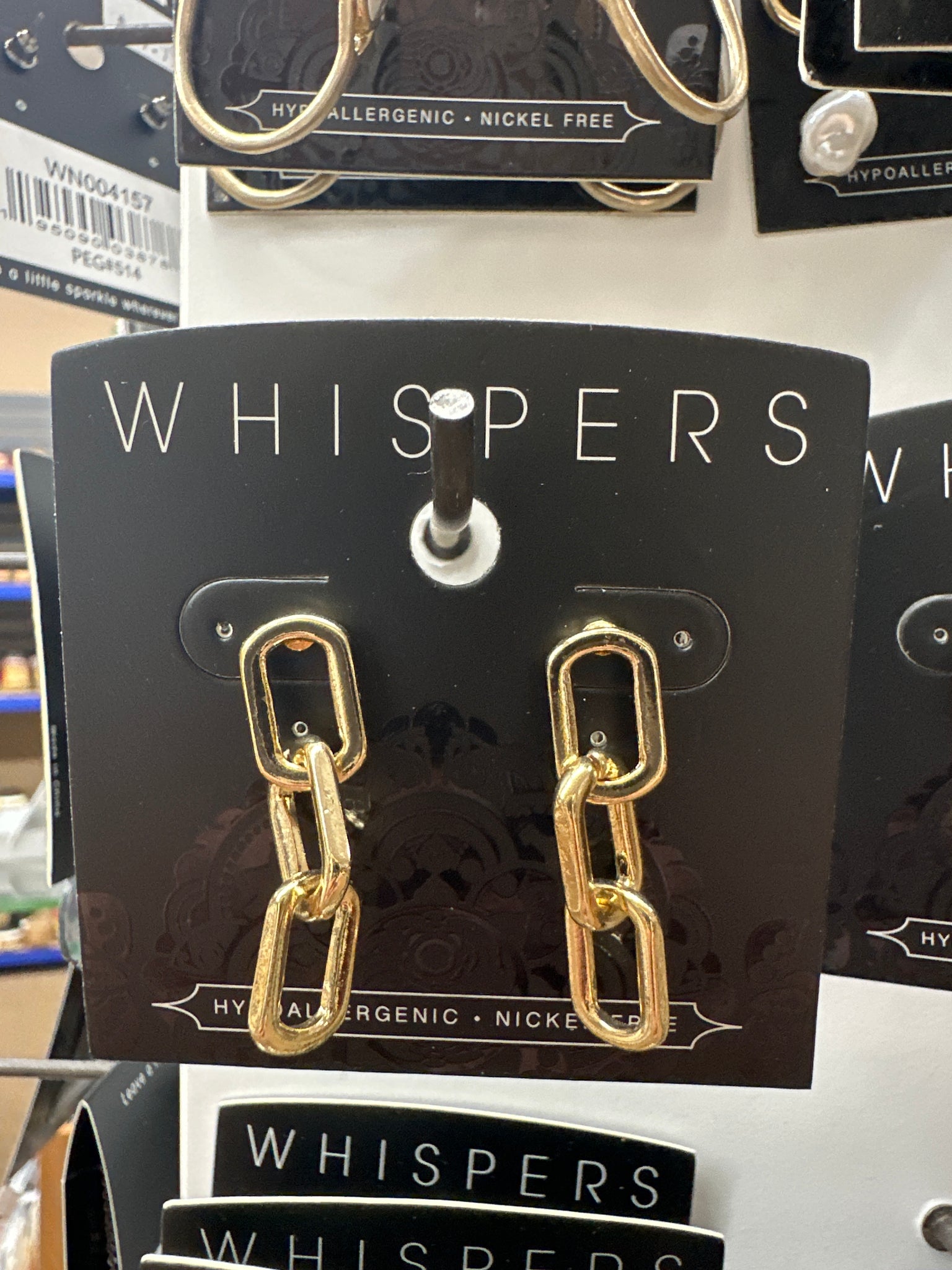 Whispers Gold Links Earrings