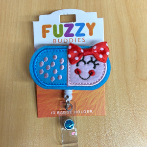 Pill Fuzzy Buddy Badge Reel