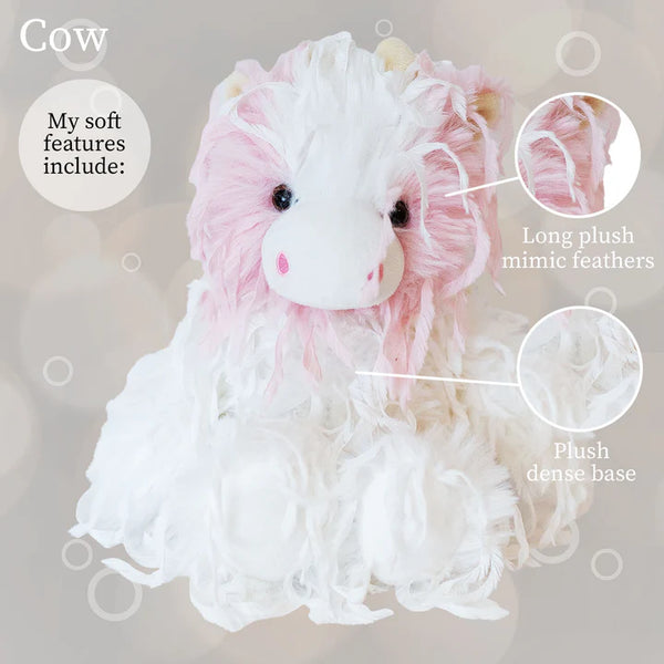 Strawberry Cow Feathers - Medium