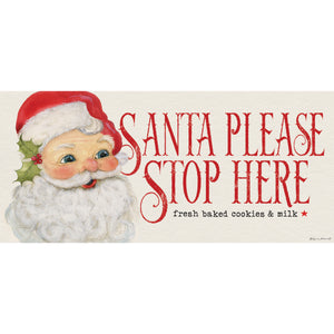 Santa Please Stop Here Sassafras Mat