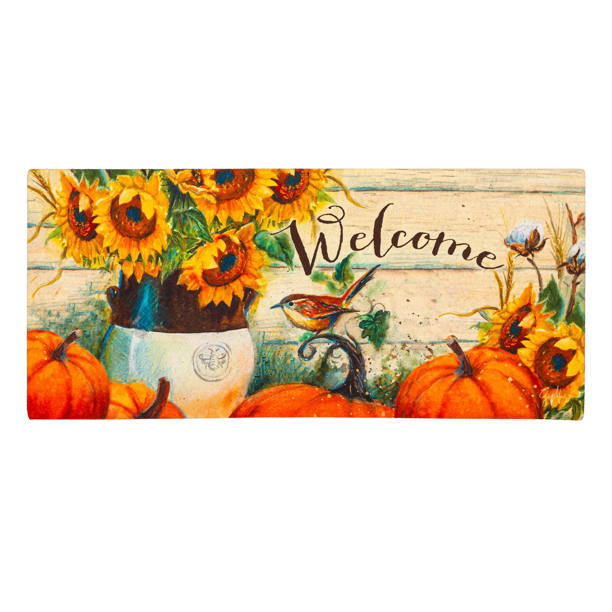 Cotton & Sunflowers Sassafras Mat