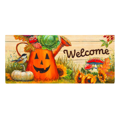 Halloween Watering Can Sassafras Mat