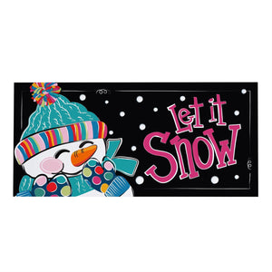 Let It Snow-Man Sassafras Mat
