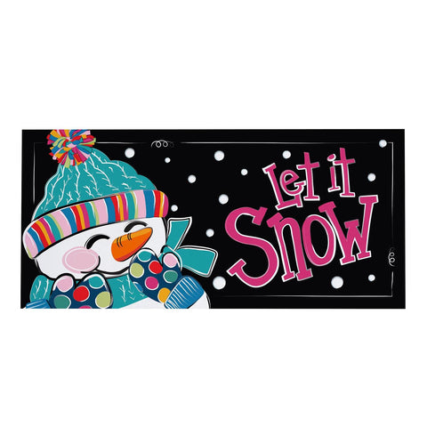 Let It Snow-Man Sassafras Mat