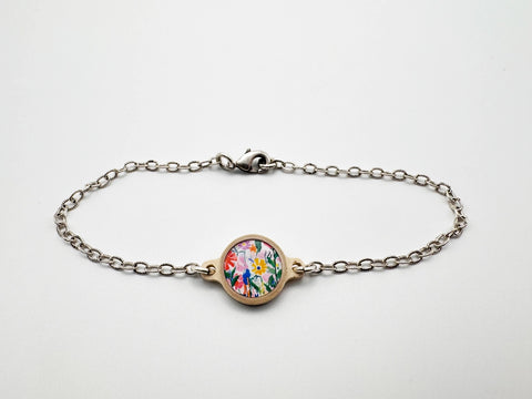 Tap to Pray 14K Gold-Plated Bracelet - Wildflowers