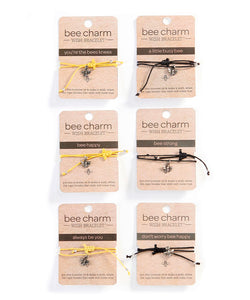 Bee Charm Wish Bracelet