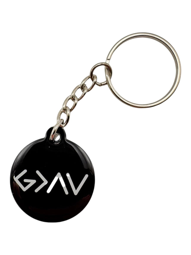 Black God is Greater Prayer Tag Keychain