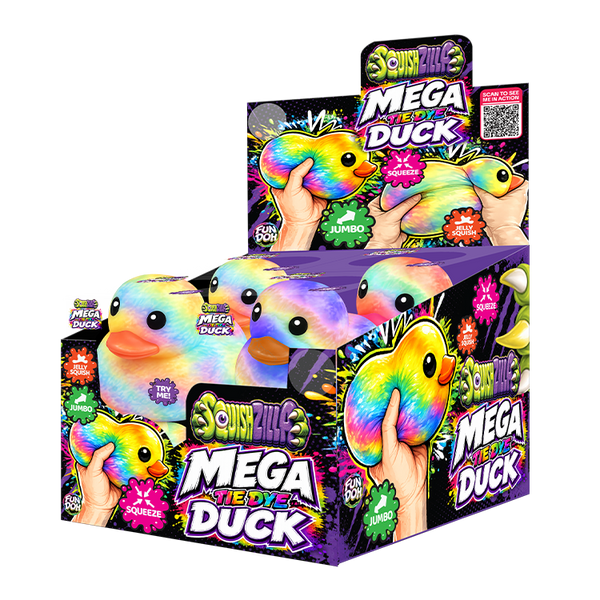 Fun Doh MEGA 5" Squishy Tie Dye Duck