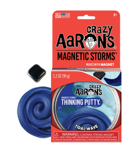 Crazy Aarons Magnetic Storms w Magnet Thinking Putty - Tidal Wave  4" Tin