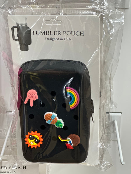 Silicone Tumbler Pouch w/Charms