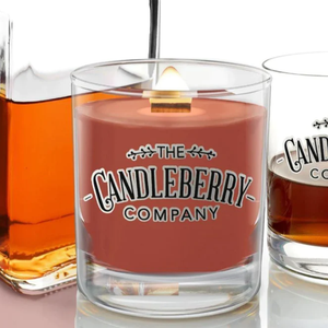 Whiskey Rocks Glass Candle