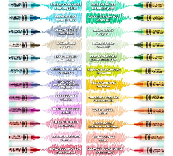 Crayola Colors of Kindness Crayons - 24 pk