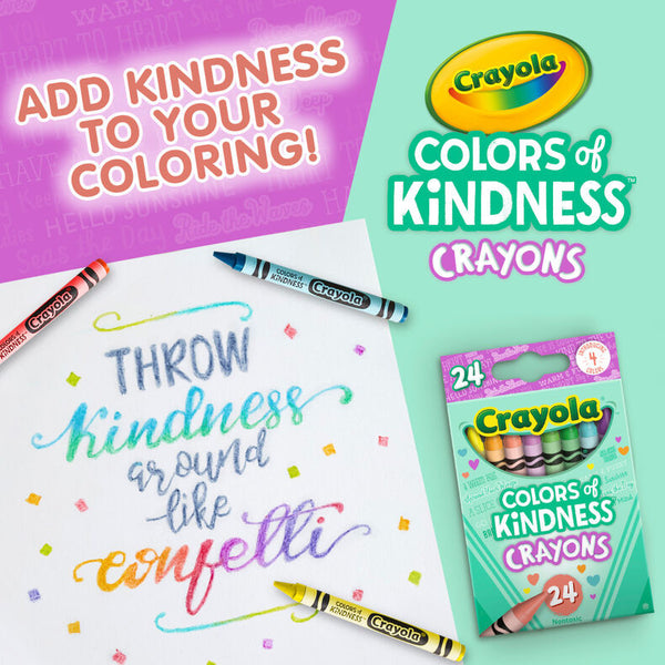 Crayola Colors of Kindness Crayons - 24 pk