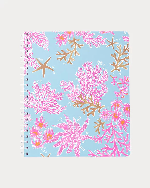Lilly Pulitzer Royal Coral Large Notebook
