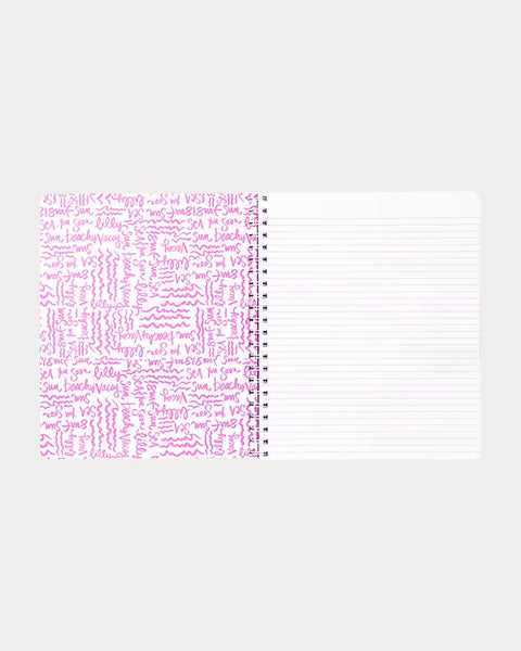 Lilly Pulitzer Royal Coral Large Notebook