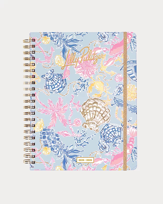 Lilly Pulitzer Bluette Lil Barefoot Beachcomber 17 Month Agenda