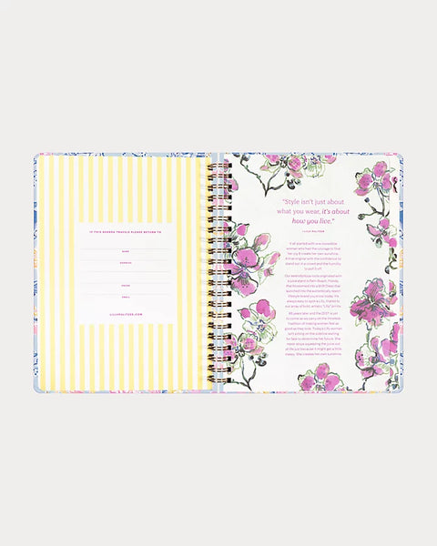 Lilly Pulitzer Bluette Lil Barefoot Beachcomber 17 Month Agenda