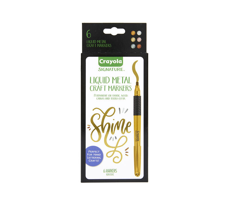 Crayola Signature Liquid Metal Craft Markers