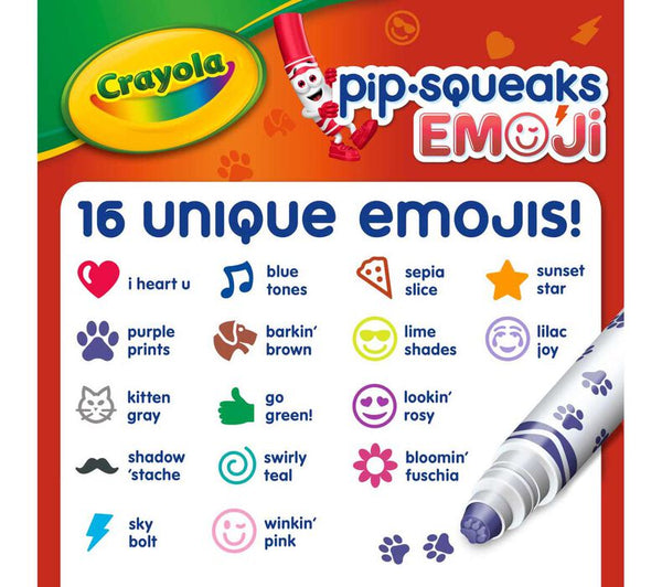 Crayola Pip Squeaks Markers - Emoji Stampers