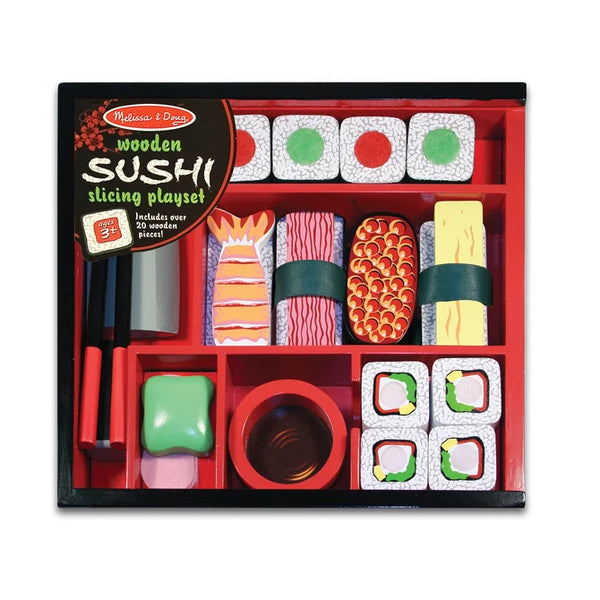 Melissa & Doug Wooden Sushi Slicing Set