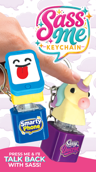 Sass Me Keyboard Fidget Keychain Toy