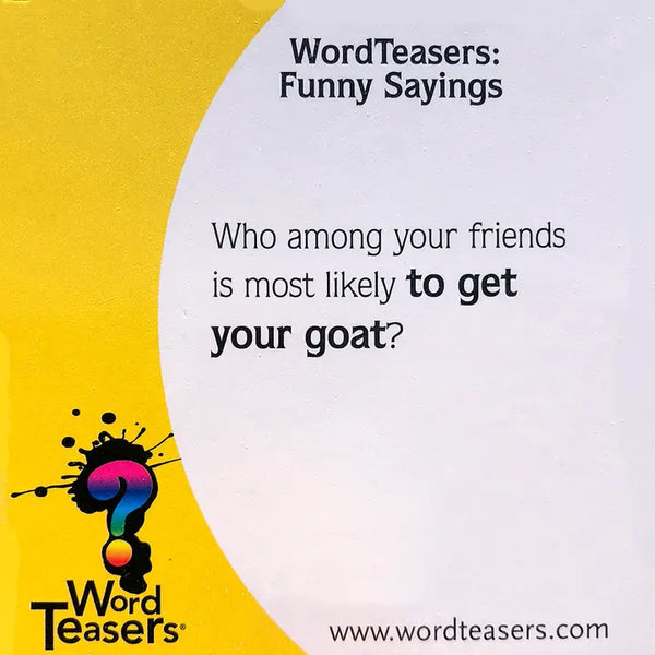 Funny Sayings: Conversation Starter Cards
