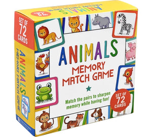 Animals Memory Match Game